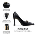 Infografía Denisse negro - detalles y medidas