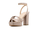 Deva - Tacones de Piel Beige, vista 3