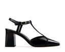 Sarai zapatilla de piel negra, vista 1 original para Coppel