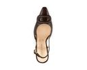 Azalea zapatilla slingback de piel chocolate - vista 5