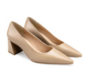 Marcela zapatilla de piel beige, vista 7