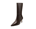 Irelia bota de piel chocolate, vista 2