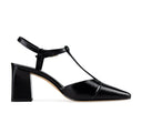 Sarai zapatilla de piel negra, vista 4