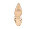 Vanessa zapatilla de piel beige, vista 5