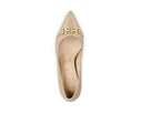 Ámbar zapatillas de piel beige, vista 5