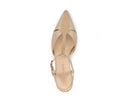 Sarai zapatilla de piel beige, vista 5