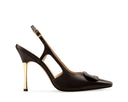 Azalea zapatilla slingback de piel chocolate - vista 1