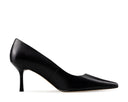 Cossette zapatilla de piel negra, vista 4