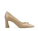 Ámbar zapatillas de piel beige, vista 1