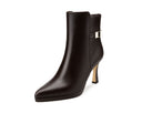 Venus botines de piel chocolate - vista 2