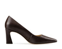 Perla zapatilla de piel chocolate, vista 4