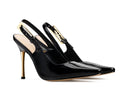 Julia - Zapatillas de Piel Negras