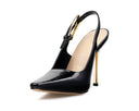 Julia - Zapatillas de Piel Negras