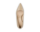 Perla zapatilla de piel beige, vista 5
