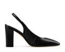 Ariel zapatilla de piel negra, vista 4