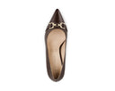Ámbar zapatillas de piel chocolate, vista 5