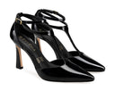 Alana zapatilla de piel charol negra, vista 7