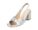 Elsa - Sandalias de Piel Plata, vista 2