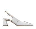 Atenea zapatilla de piel plata, vista 4