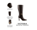 Infografía Victoria chocolate - detalles y medidas