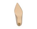 Perla zapatilla de piel beige, vista 6