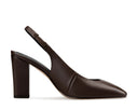 Ariel zapatilla de piel chocolate, vista 4