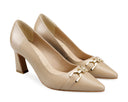 Ámbar zapatillas de piel beige, vista 7