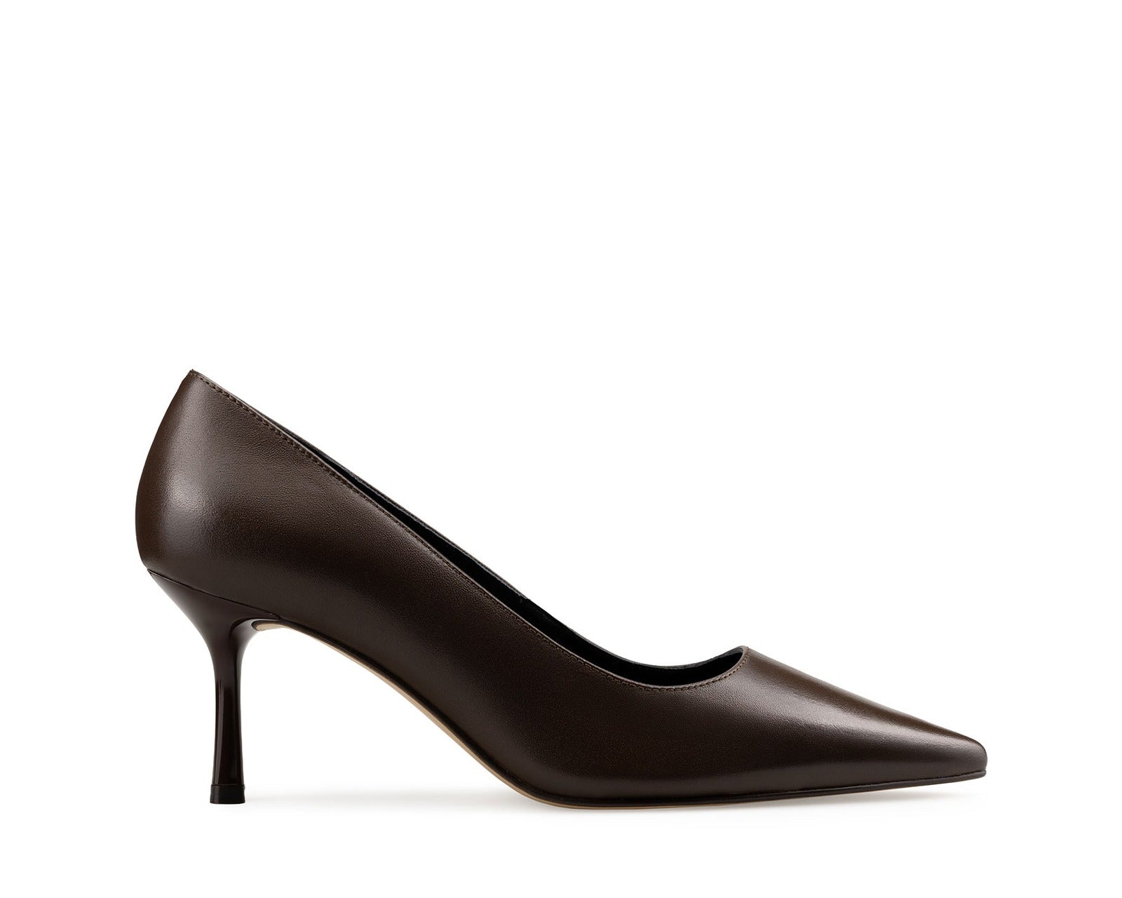Cossette zapatilla de piel chocolate, vista 1