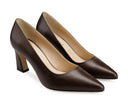 Perla zapatilla de piel chocolate, vista 7