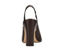 Ariel zapatilla de piel chocolate, vista 3