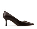 Cossette zapatilla de piel chocolate, vista 4