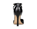 Alana zapatilla de piel charol negra, vista 3