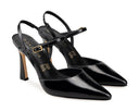 Vanessa zapatilla de piel negra, vista 7
