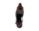 Azalea zapatilla slingback de piel vino - vista 5