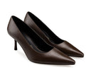 Cossette zapatilla de piel chocolate, vista 7