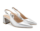 Atenea zapatilla de piel plata, vista 7