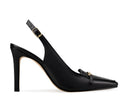 Michelle zapatilla de piel negra, vista 1 Coppel
