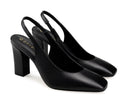 Ariel zapatilla de piel negra, vista 7