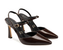 Vanessa zapatilla de piel chocolate, vista 7
