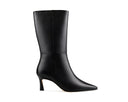 Irelia bota de piel negro, vista 1