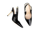 Julia - Zapatillas de Piel Negras