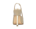 Chiara zapatilla de piel beige, vista 3