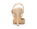 Vanessa zapatilla de piel beige, vista 3
