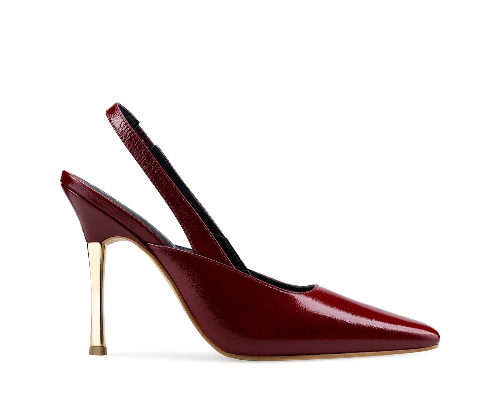 Chiara zapatilla de piel roja, vista 1