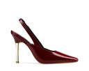 Chiara zapatilla de piel roja, vista 1
