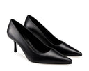 Cossette zapatilla de piel negra, vista 7