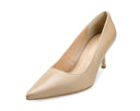 Cossette zapatilla de piel beige, vista 2
