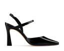Vanessa zapatilla de piel negra, vista 4