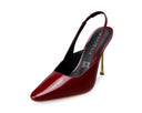 Chiara zapatilla de piel roja, vista 2