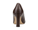 Ámbar zapatillas de piel chocolate, vista 3